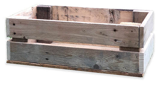 Rustic Direct Rectangular Eco Wood Crate 2 Tier 50cm x 30cm