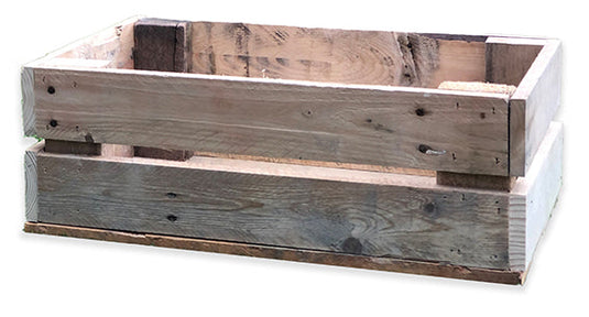 Rustic Direct Rectangular Eco Wood Crate 2 Tier 60cm x 30cm