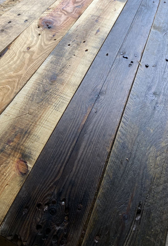 Oiled UV Protection Rustic Reclaimed Wood Cladding - 1 Square Meter Pack