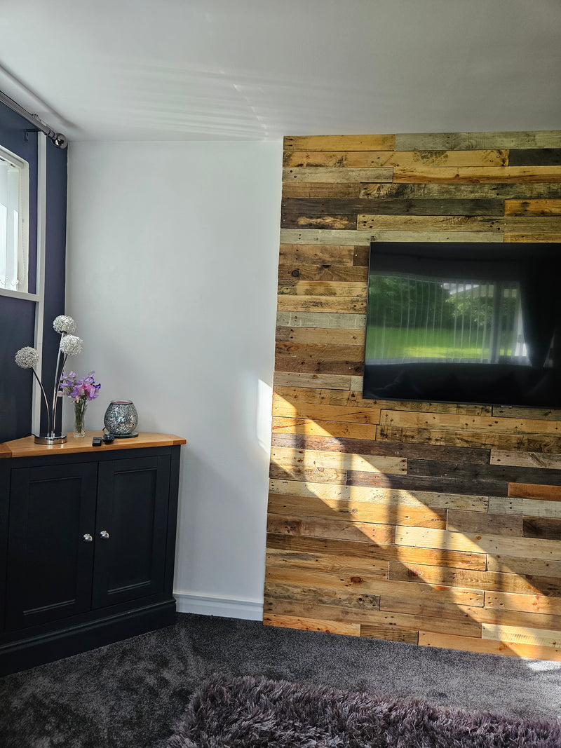 Load image into Gallery viewer, Oiled Rustic Reclaimed Wood Cladding - 1 Square Meter Pack
