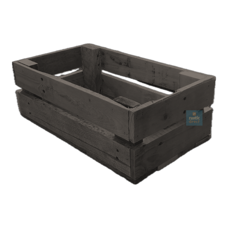 Load image into Gallery viewer, Rustic Direct Rectangular Eco Wood Crate 2 Tier - Dove Grey
