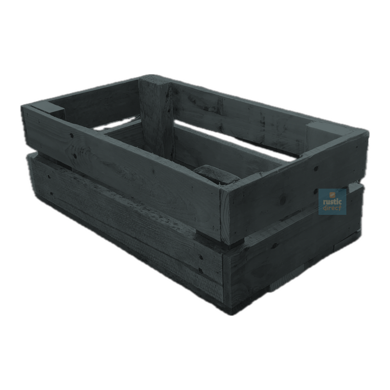 Load image into Gallery viewer, Rustic Direct Rectangular Eco Wood Crate 2 Tier - Slate Grey
