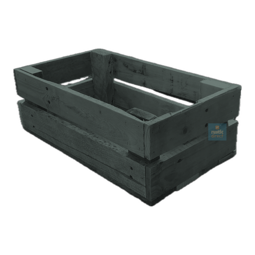 Rustic Direct Rectangular Eco Wood Crate 2 Tier - Priddy Pools