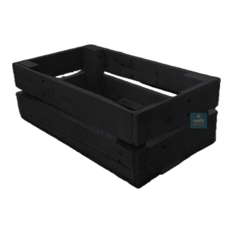 Load image into Gallery viewer, Rustic Direct Rectangular Eco Wood Crate 2 Tier - Anthracite Grey
