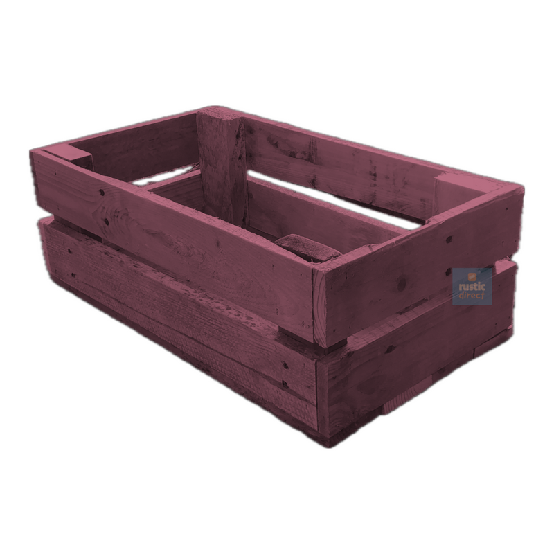 Load image into Gallery viewer, Rustic Direct Rectangular Eco Wood Crate 2 Tier - Fuchsia Pink
