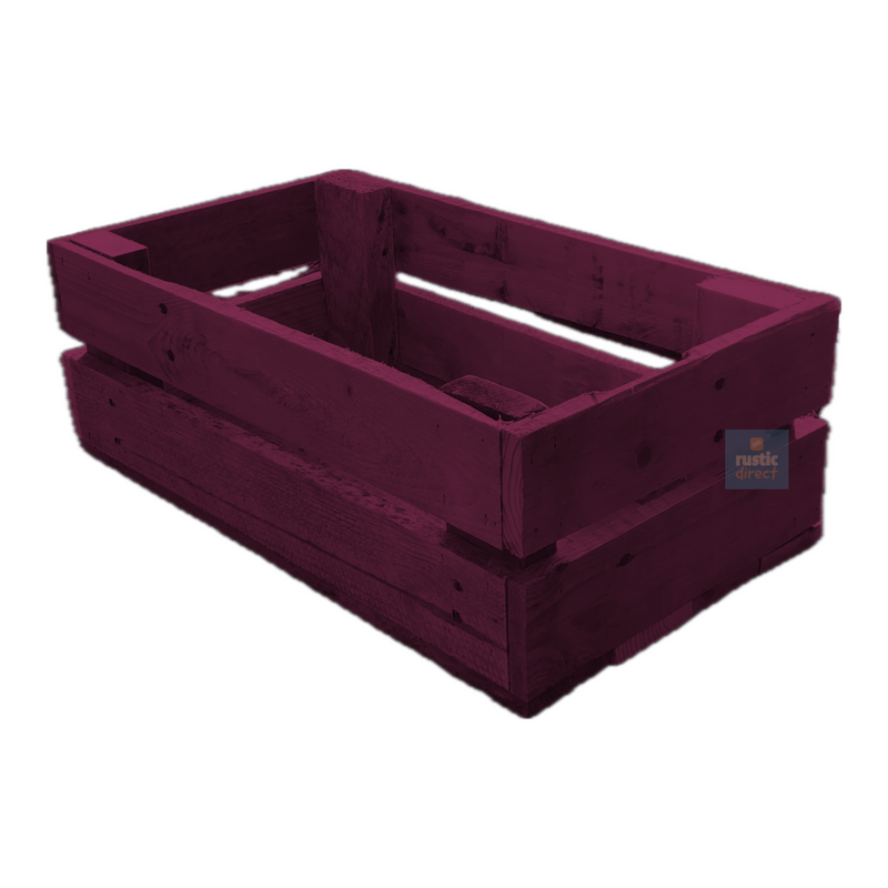 Load image into Gallery viewer, Rustic Direct Rectangular Eco Wood Crate 2 Tier - Passionate Plum
