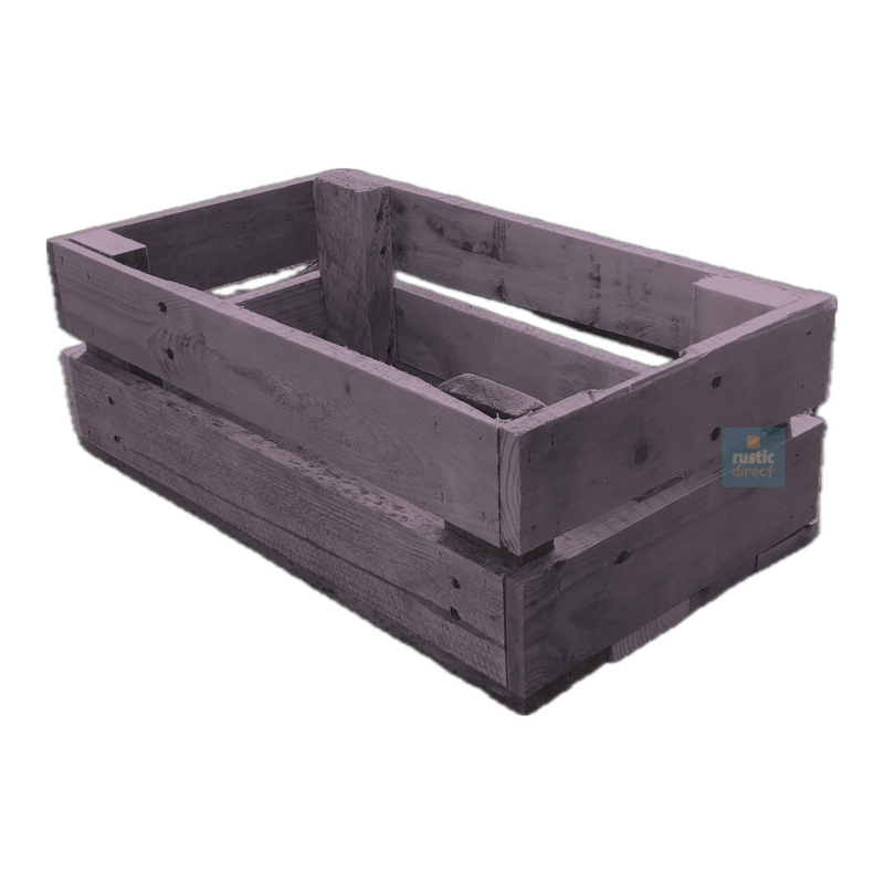 Load image into Gallery viewer, Rustic Direct Rectangular Eco Wood Crate 2 Tier - French Lilac
