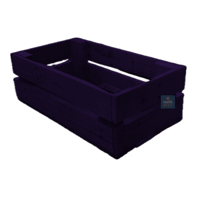 Load image into Gallery viewer, Rustic Direct Rectangular Eco Wood Crate 2 Tier - Mauvine Purple
