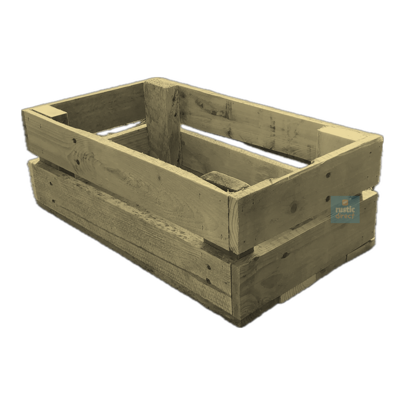 Load image into Gallery viewer, Rustic Direct Rectangular Eco Wood Crate 2 Tier - Lemon Yellow
