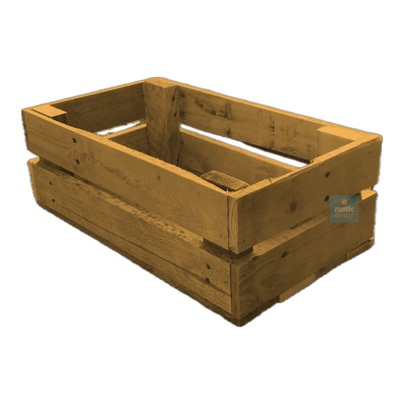 Load image into Gallery viewer, Rustic Direct Rectangular Eco Wood Crate 2 Tier - Drawing Room Gold
