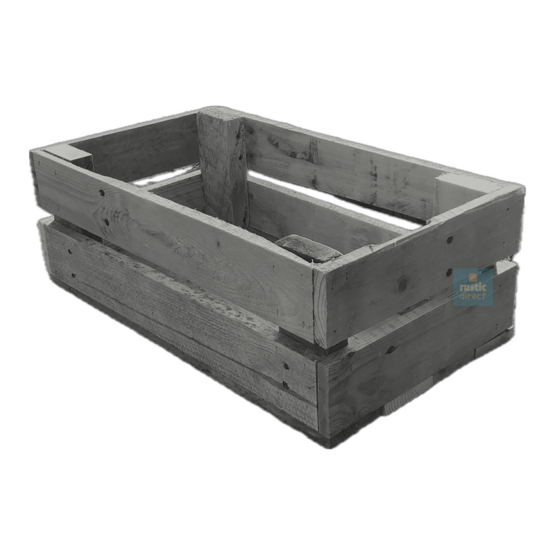 Load image into Gallery viewer, Rustic Direct Rectangular Eco Wood Crate 2 Tier - Silver Grey
