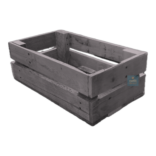 Rustic Direct Rectangular Eco Wood Crate 2 Tier - Winter Sky