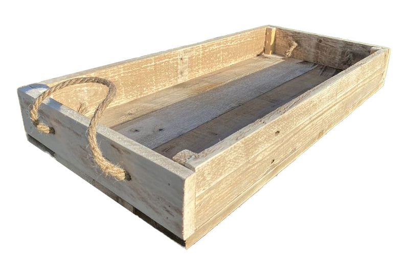 Load image into Gallery viewer, Rustic Tray With Rustic Handles (Various Sizes)
