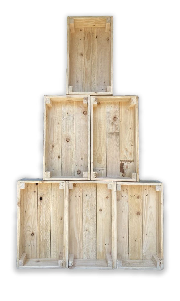 Load image into Gallery viewer, 6 x 1 Tier Eco Crate Display Unit
