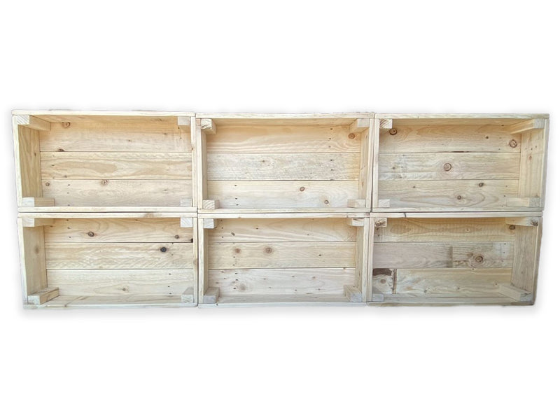 Load image into Gallery viewer, 6 x 1 Tier Eco Crate Display Unit
