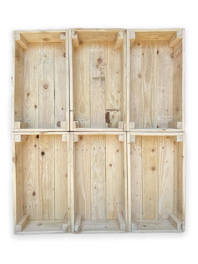 Load image into Gallery viewer, 6 x 1 Tier Eco Crate Display Unit
