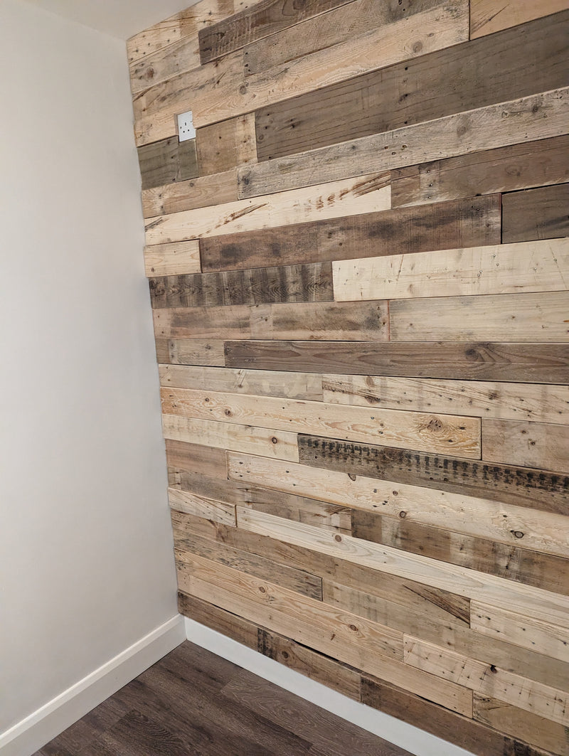 Load image into Gallery viewer, Natural Mixed Tone Rustic Cladding - 1 Square Meter Pack - Sanded
