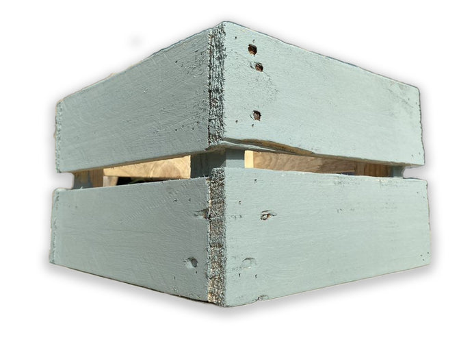 Rectangular Crate / Planter - Duck Egg Blue Solid - Choose From 16 Sizes