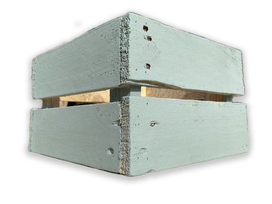 Rectangular Crate / Planter - Duck Egg Blue Solid - Choose From 16 Sizes