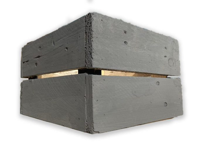 Rectangular Crate / Planter - Graphite Solid - Choose From 16 Sizes