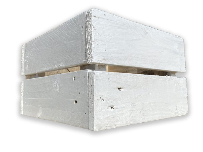 Rectangular Crate / Planter - Mountain White Solid - Choose From 16 Sizes