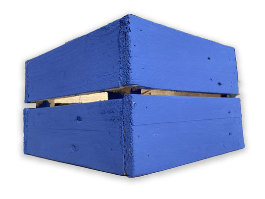 Rectangular Crate / Planter - Napoleonic Blue Solid - Choose From 16 Sizes