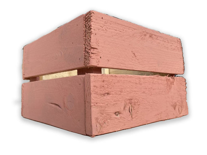 Rectangular Crate / Planter - Scandinavian Pink Solid - Choose From 16 Sizes