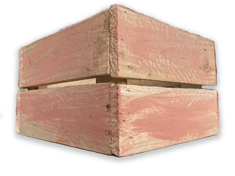 Load image into Gallery viewer, Rectangular Crate / Planter - Scandinavian Pink - Choose From 16 Sizes
