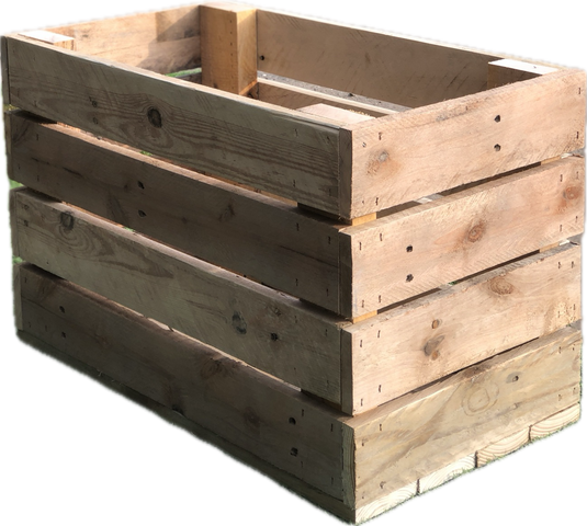 Rustic Direct Handcrafted Pallet Board Crate - 4 Tier - 50cm x 30cm