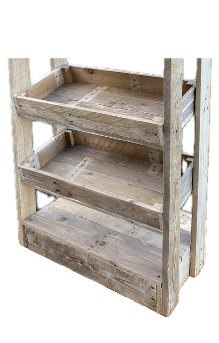 Rustic Direct Tilted Handmade Display Stands - 2 Tier