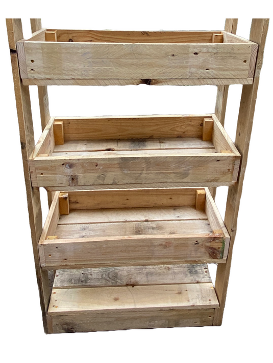 Rustic Direct Flat Handmade Display Stands - 3 Tier