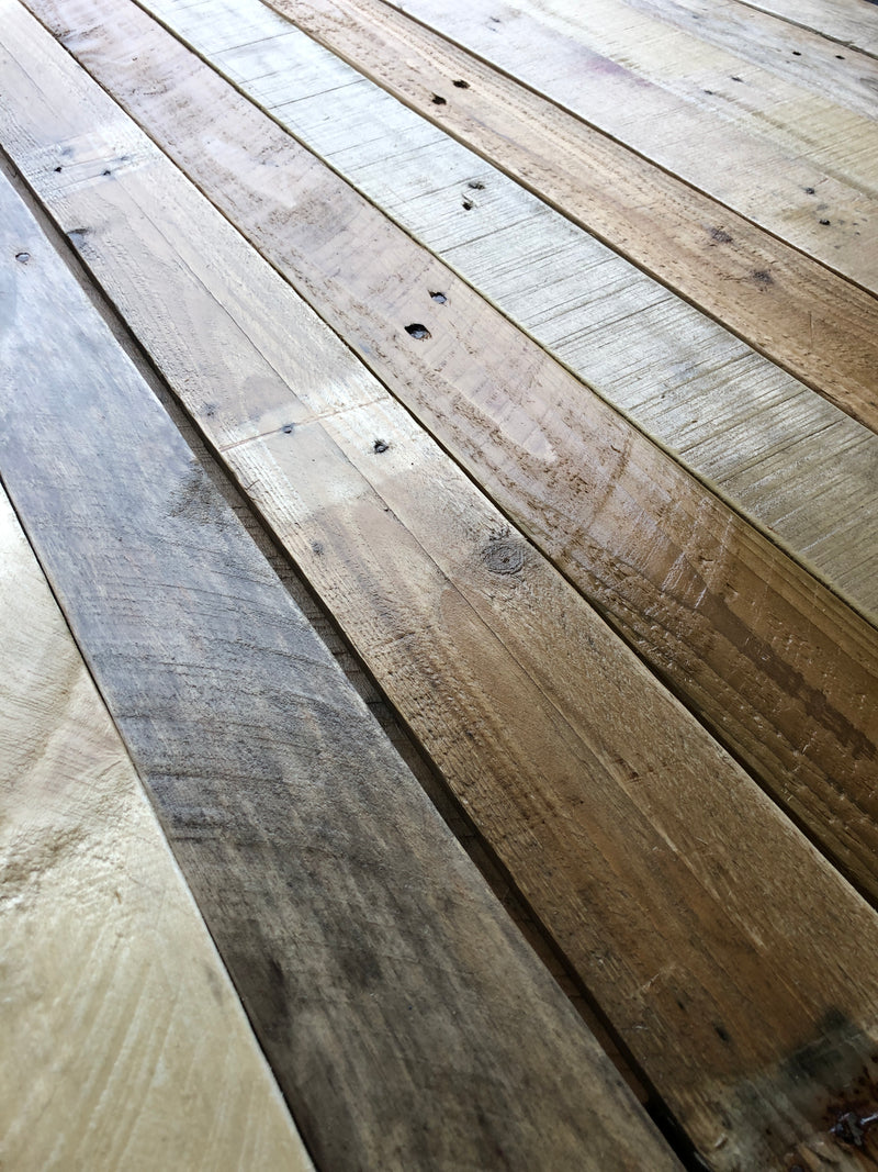 Load image into Gallery viewer, Varnished Rustic Pallet Wood Cladding - 50 Square Meter Pack
