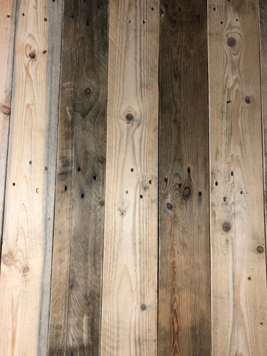 Treated Rustic Reclaimed Wood Cladding - Free Sample