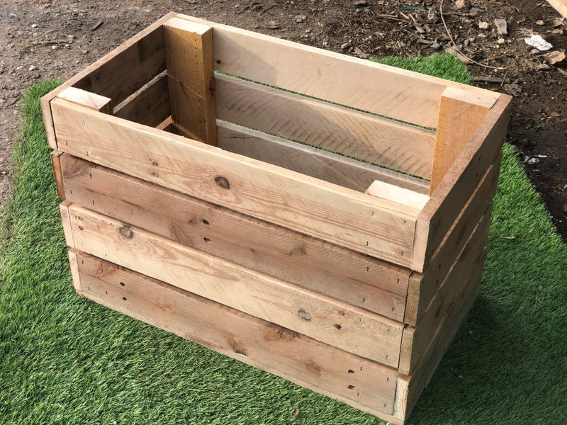 Load image into Gallery viewer, Rustic Direct Rectangular Wood Crate 4 Tier 40cm x 30cm
