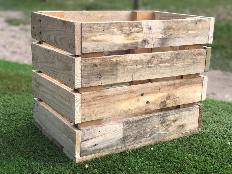 Load image into Gallery viewer, Rustic Direct Rectangular Wood Crate 4 Tier 40cm x 30cm
