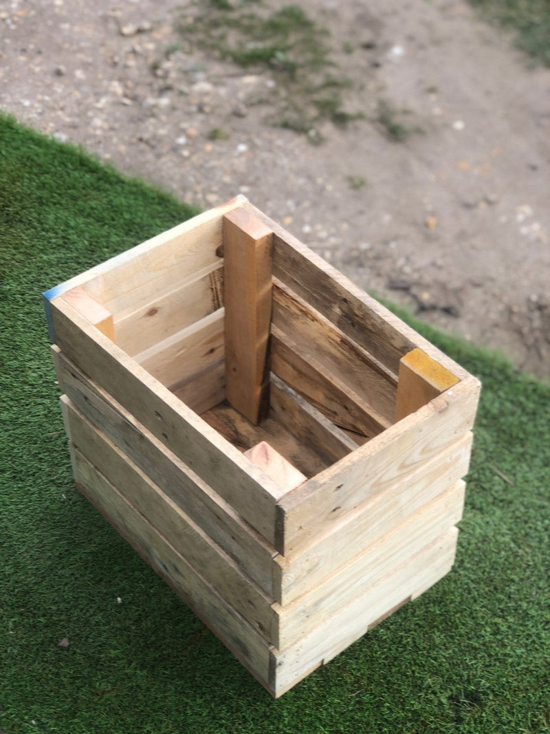 Load image into Gallery viewer, Rustic Direct Handcrafted Pallet Board Crate - 4 Tier - 60cm x 30cm
