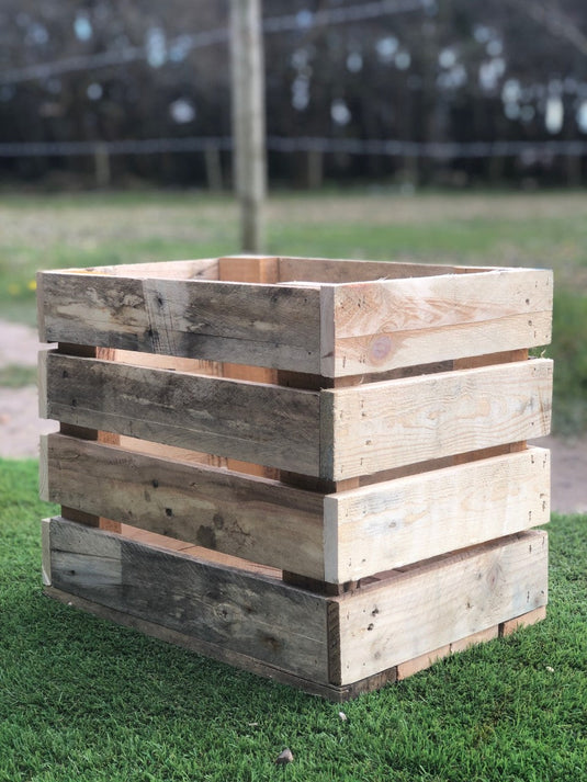 Rustic Direct Handcrafted Pallet Board Crate - 4 Tier - 50cm x 30cm