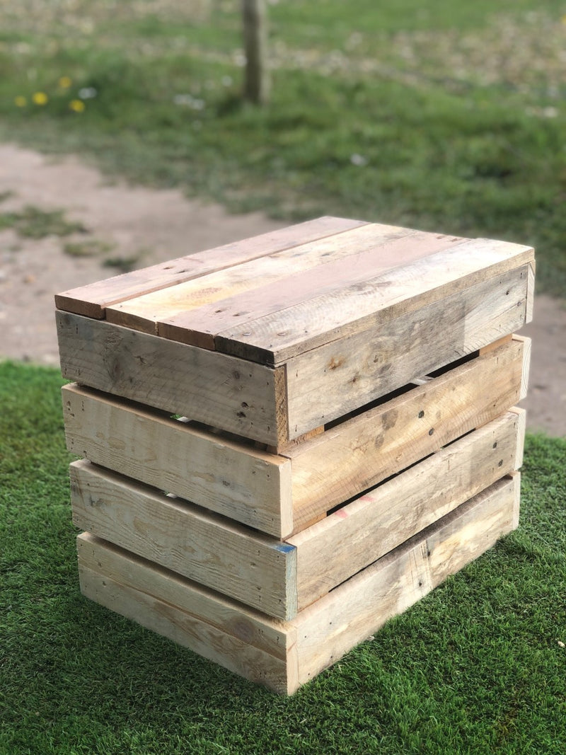 Load image into Gallery viewer, Rustic Direct Rectangular Wood Crate 4 Tier 40cm x 30cm
