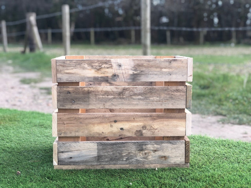 Load image into Gallery viewer, Rustic Direct Handcrafted Pallet Board Crate - 4 Tier - 60cm x 30cm
